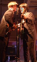 Bill Thomas (left) and Jack Wilkie of the Britles perform Monday night in Champaign prior to the Fourth of July Fireworks as part of the Champaign County festivities. Online Poster
