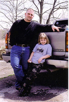 This undated family photo shows Caitlin Hadley, 10, with Patrick D. Trovillion, 24, a registered nurse in Marion, Ill. The two were convinced they were playing a part in a movie about a girl coping with her father and only relative being deployed to Iraq, Associated Press
