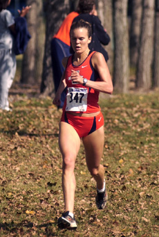 Sophomore Maggie Carroll finishes first with a time of 17:46:93 during the Pack-it-up Challenge on Saturday. Peter Hoffman
