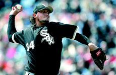 Chicago White Sox pitcher Freddy Garcia throws against the Detroit Tigers in the third inning of their MLB game on opening day at Comerica Park in Detroit, Monday. Garcia walked two, struck out three and gave up three runs in six innings in the White Sox The Associated Press
