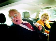 Former Illinois Gov. George Ryan sits in a car with his wife Lura Lynn Ryan after he was convicted of racketeering and fraud charges at the federal courthouse in Chicago, Monday. Ryan faces up to 20 years in prison for racketeering conspiracy charge alone The Associated Press

