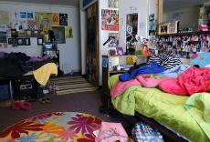 This is the interior of a triple room in Bromley Hall. Bromley is not a residence hall but is certified private housing that freshmen are allowed to live in. The University is redesigning housing on campus and is building a new residence hall in the near Patrick Traylor
