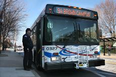 The Champaign-Urbana Mass Transit District operates buses that travel both around the Quad and throughout Champaign and Urbana. There is no fare for students when showing the I-card, and using the bus system is an easy way to get where you need to go. MTD Josh Birnbaum
