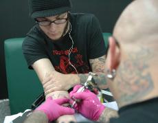 Tattooed students likely to get their body art at college