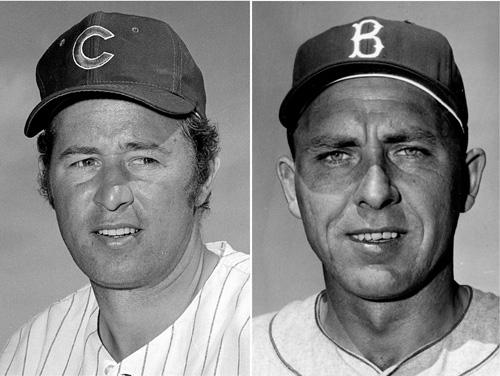 Ron Santo, left, is shown in a 1971 file photo. Gil Hodges, right, is shown in a 1956 file photo. Santo, Hodges and all others were left out Tuesday when the Veterans Committee admitted no new members yet again. The Associated Press
