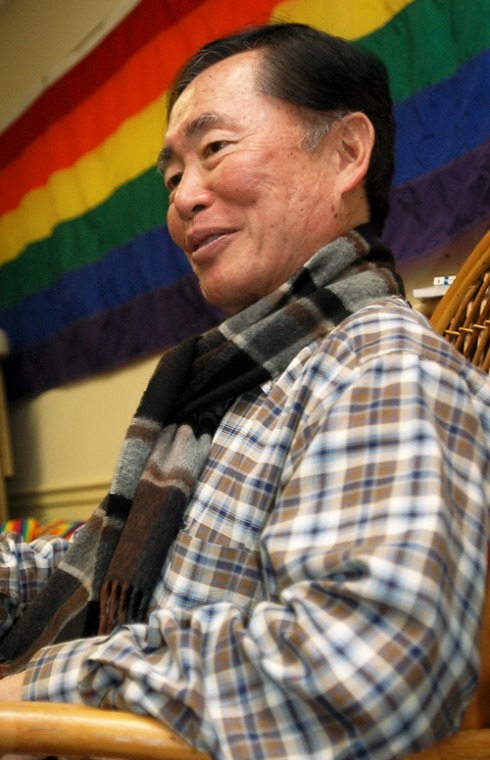 George Takei, an actor in the television series Star Trek and Heroes, in an interview at the office of the LBGT in the Illini Union, April 5, 2007. Takei came to the University to talk to students about how people from different backgrounds can work toget ME Online
