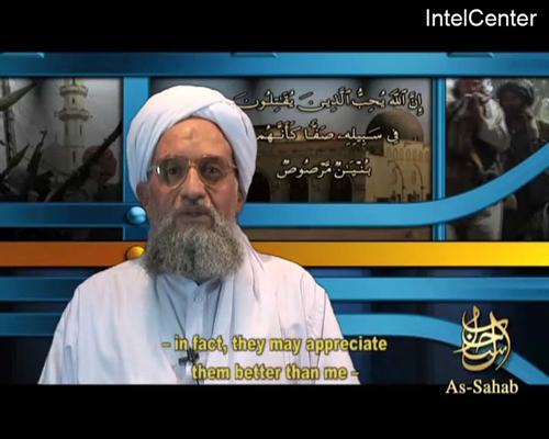 This frame grab made available on July 4 shows al-Qaida official Ayman al-Zawahiri. A leaked intelligence report indicates al-Qaida will leverage its affiliate in Iraq to mount an attack on U.S. soil. IntelCenter The Associated Press
