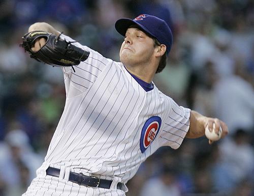 Cubs starter Rich Hill delivers during the first inning against the Brewers in Chicago, on Tuesday. The Cubs won game one of the series 5-3. THE ASSOCIATED PRESS, CHARLES REX ARBOGAST
