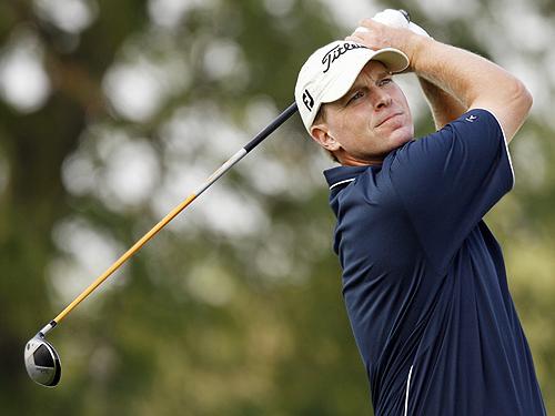 UI graduate Steve Stricker tees off during the Chick Evans Memorial Pro-Am of the BMW Championship on Wednesday in Lemont, Ill. Several top PGA players have elected not to complete all four legs of the FedEx Cup. THE ASSOCIATED PRESS, NAM Y. HUH
