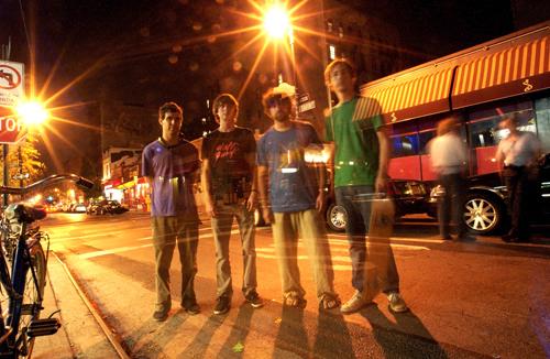 Music group Animal Collective is photographed in New York, Oct. 4. From left are Dave Portner, Noah Lennox, Brian Weitz and Josh Dibb. Jim Cooper, The Associated Press
