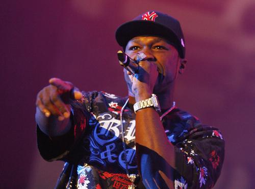 U.S rapper 50 Cent performs during his concert in the Hallenstadion hall in Zurich, Switzerland, on Wednesday. Keystone/Steffen Schmidt/ The Associated Press
