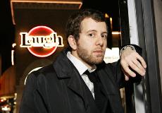 Comedian and writer Jordan Rubin poses outside the Laugh Factory on Friday in the Hollywood section of Los Angeles. Mark J. Terrill, The Associated Press
