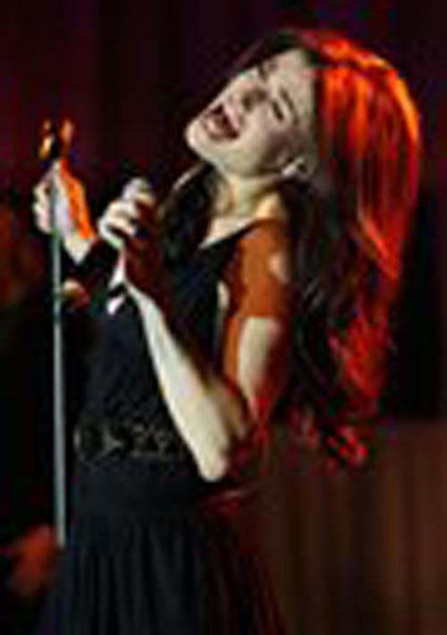 Singer Idina Menzel performs in Los Angeles, on Thursday, Jan. 10, 2008. Matt Sayles, The Associated Press
