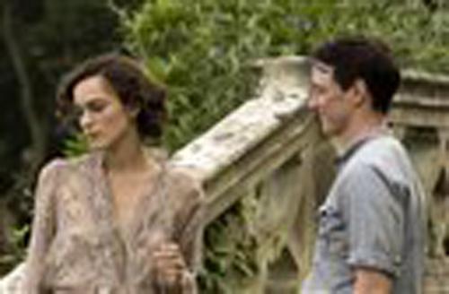 This undated photo originally provided by Focus Features shows Keira Knightley, left, and James McAvoy during a scene from Atonement. Alex Bailey, The Associated Press
