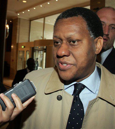 Nigerian Minister of State for Energy Henry Odein Ajumogobia talks to journalists when arriving at his hotel in Vienna, Austria, on Tuesday, March 4, 2008, for the upcoming OPEC conference scheduled for Wednesday. OPEC has virtually ruled out pumping more Ronald Zak, The Associated Press
