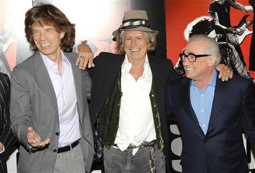 From left, members of The Rolling Stones Mick Jagger and Keith Richards, pose with director Martin Scorsese at a press call to promote the release of their new film Shine A Light at the NY Palace Hotel, Sunday, March 30, 2008, in New York. Evan Agostini, The Associated Press
