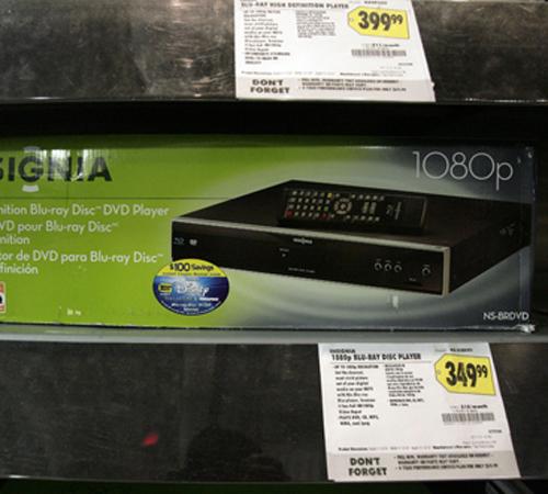 A Blu-ray DVD player is displayed at Best Buy on Wednesday in Los Angeles. Blu-ray stomped HD DVD to become the standard format for high-definition movie discs, but it could take years before Hollywood studios and manufacturers can claim victory over the Ric Francis, The Associated Press
