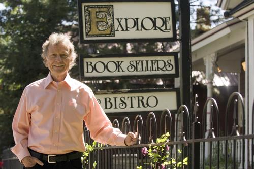 In this Sept. 2, 2008 file photo Sam Wyly poses in front of his Explore book store in Aspen, Colo. Wyly went from growing up in a house without electricity to amassing a fortune estimated at $1.2 billion. Ed Kosmicki, The Associated Press
