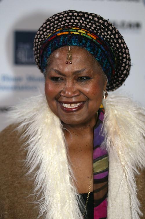 Odetta arrives to the Salute to the Blues concert at Radio City Music Hall in this Friday, Feb. 7, 2003 file photo taken in New York. Stuart Ramson, The Associated Press
