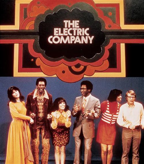 In this image released by the Sesame Workshop, the original cast of the PBS program,The Electric Company, is shown. The 1970s cast included, Morgan Freeman, second left, Rita Moreno, third left and Bill Cosby, center. Johansen Krause, The Associated Press
