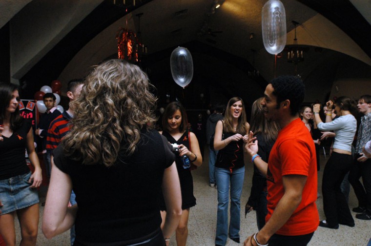 Students participate in the second annual Dance Against AIDS on Febuary 19, 2005. The event was started by the McKinley Sexual Health Peer Educators to raise money for local HIV/AIDS prevention and education groups.
