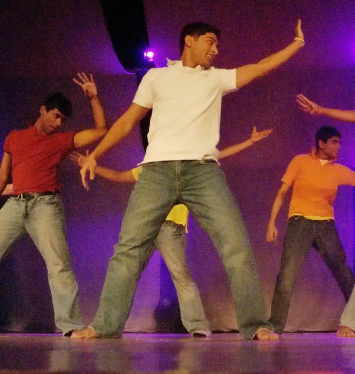 Dancers perform during India Night 2009 Saturday, April 4, 2009 at Foellinger Auditorium.
