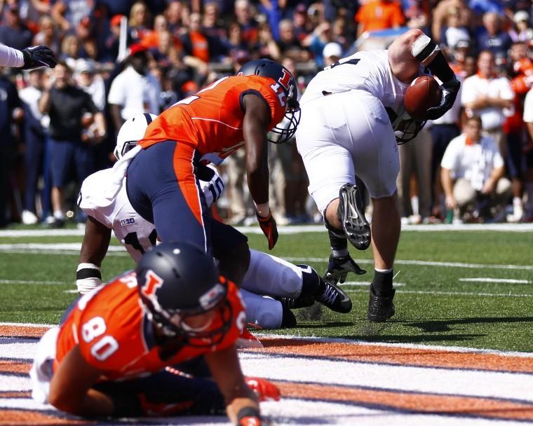 Illinois during the game against Penn State at Memorial Stadium on Saturday, Sept. 29, 2012.
