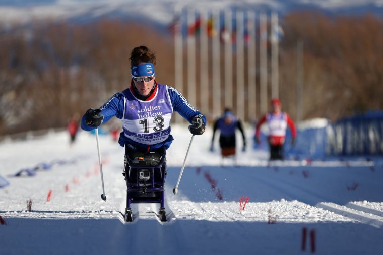 Paralympic+Tatyana+McFadden+completes+the+home+stretch+of+a+race%2C+Jan.+4%2C+2014%2C+during+the+U.S.+Paralympics+Nordic+Skiing+National+Championship+at+Solider+Hollow+Resort+in+Midway%2C+Utah.