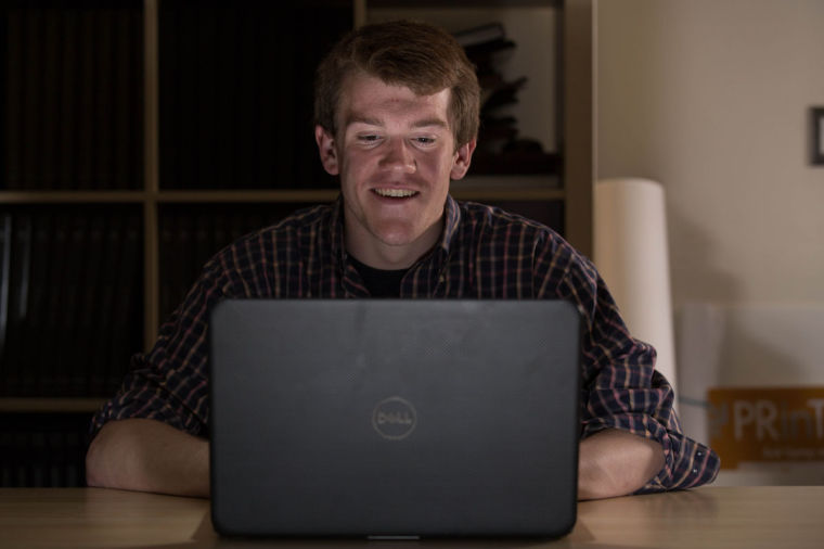 Allen Kleiner, freshman in computer science engineering, balances his education with greek life and a capella groups. 