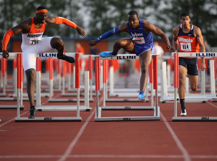 Illinois sprinter Vanier Joseph only competed in one event over the weekend after a standout performance at the Drake Relays last weekend. The Musco Twilight was Illinois’ final regular season meet.