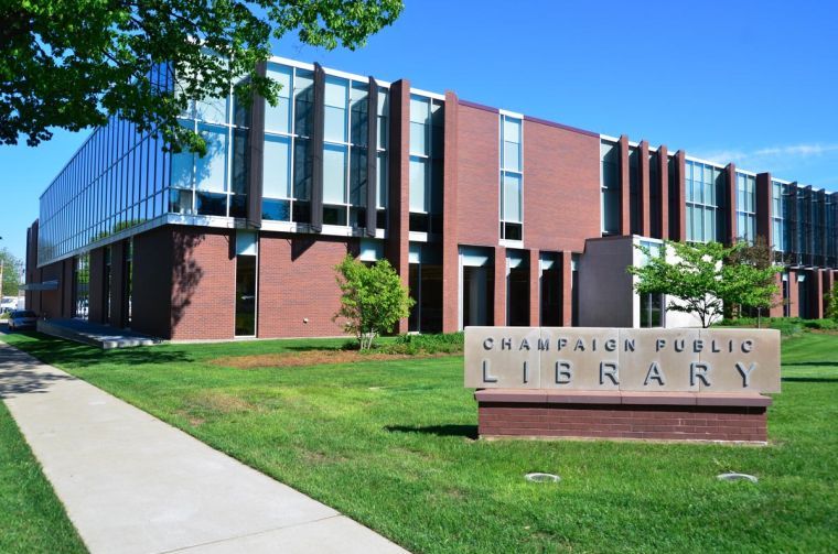 Exterior view of Champaign Public Library 
