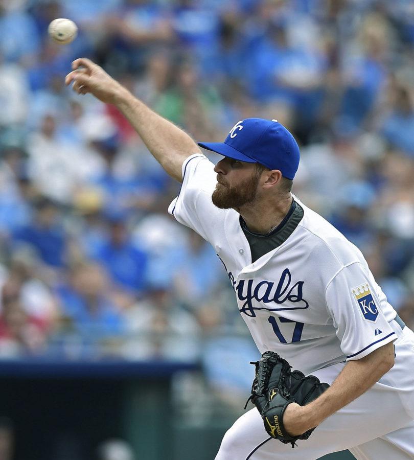 Kansas+City+Royals+relief+pitcher+Wade+Davis+%2817%29+throws+in+the+ninth+inning+during+Saturdays+baseball+game+against+the+Detroit+Tigers+on+September+20%2C+2014+at+Kauffman+Stadium+in+Kansas+City%2C+Mo.+The+Tigers+beat+the+Royals+3-2.