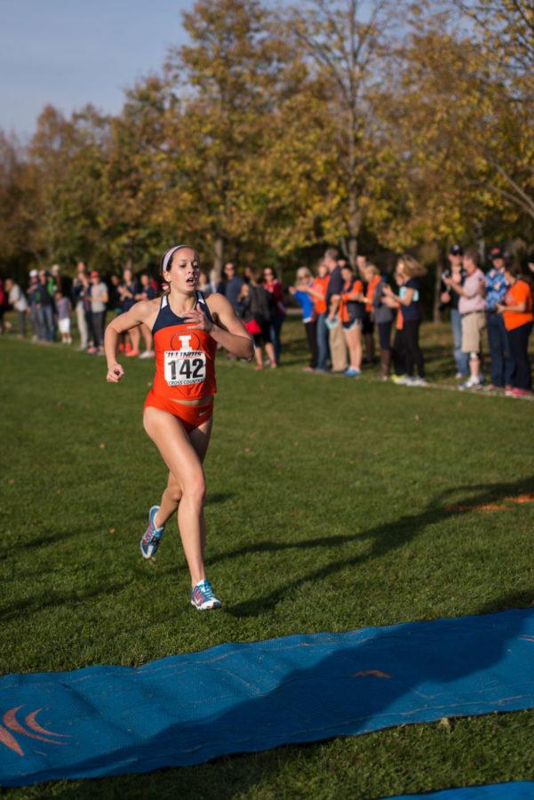 Illinois Colette Falsey, junior, earns first place at the Illini Open 2014 at the Arborteum on Oct. 25. The Illini did not qualify for the NCAA Championships. 