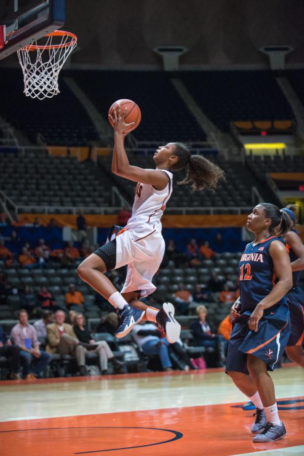 Illinois’ Amarah Coleman has stood out through her consistent performances this season and is currently playing sixth in the rotation.