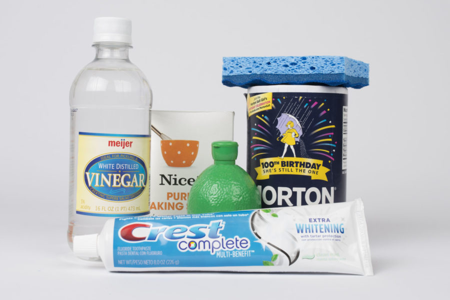 Vinegar, salt and toothpaste are a few examples of common household items that can be used for spring cleaning purposes.