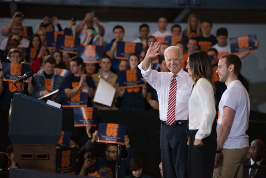 Vice President Joe Biden spoke to University students at Campus Recreation Center East on Thursday about the Its On Us campaign and its developments since its 2014 conception.