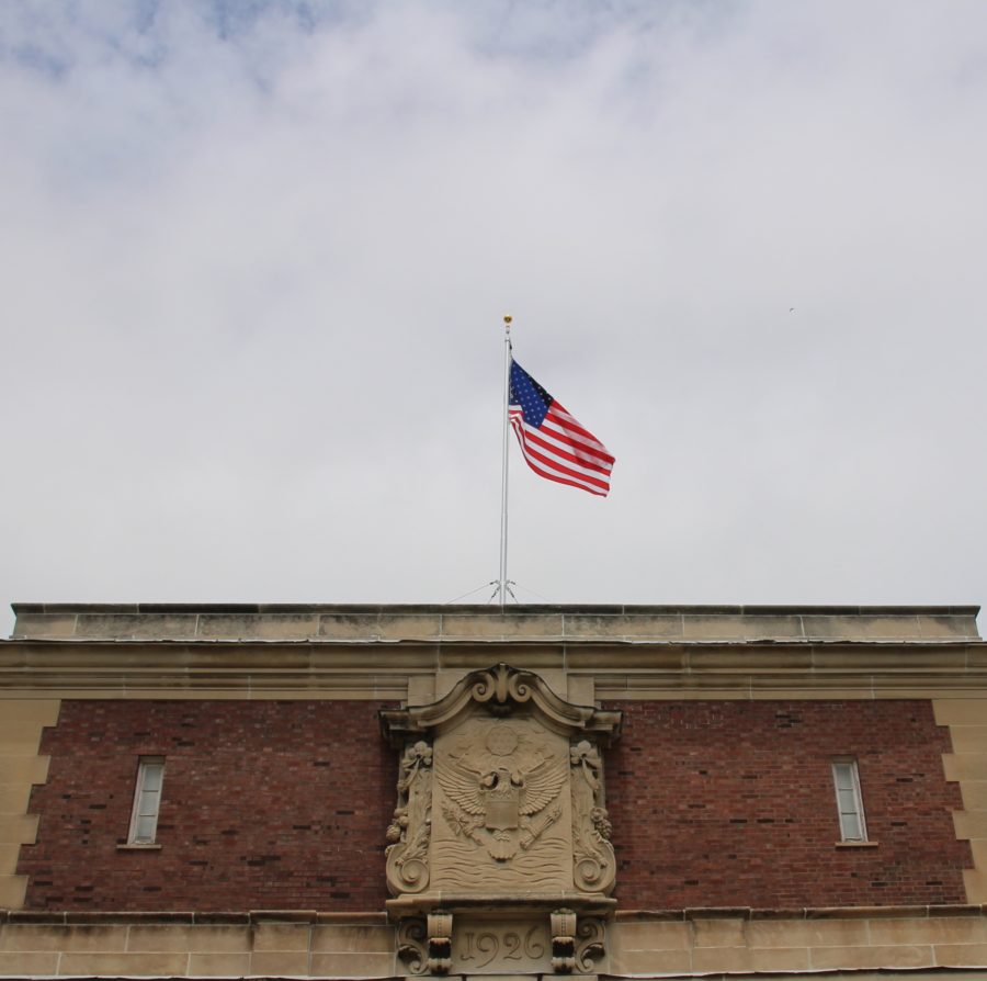 On Tuesday morning, Old Glory was raised on the south side of the Armory. The flag hadnt flown for forty years after being dismissed in the 1970s for unknown reasons.