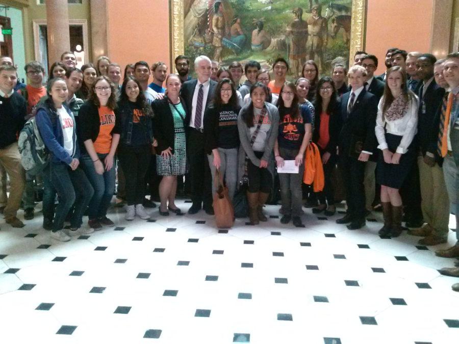 University students traveled to Springfield for Crisis Advocacy Day