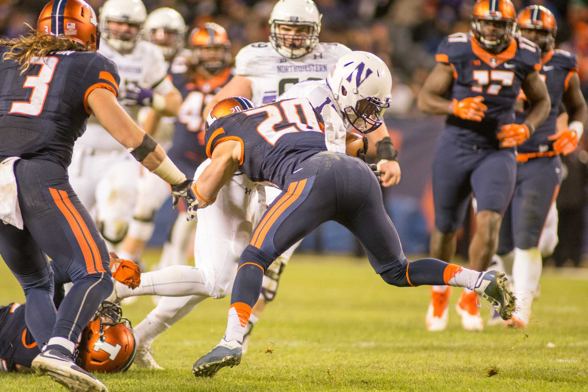 Grading the Illinois football team after its 24-14 loss to Northwestern ...