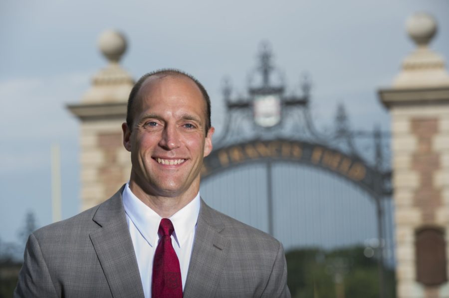 Pending approval from Illinois board of Trustees, Josh Whitman will be the Universitys 14th Athletic Director. Photo by Joe Angeles/WUSTL Photos.