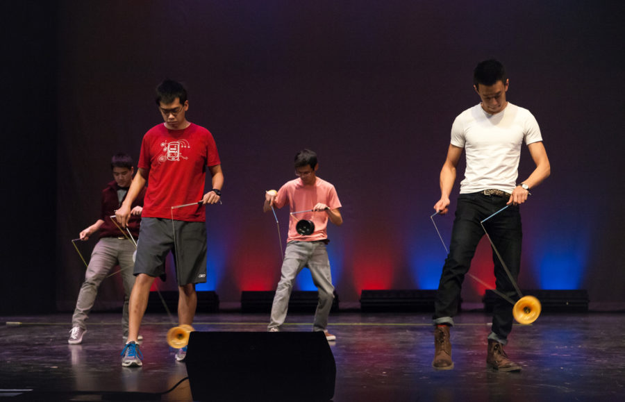 TASC Special Ops rehearses before the teams performance at Filipino Culture Night on Feb. 7.