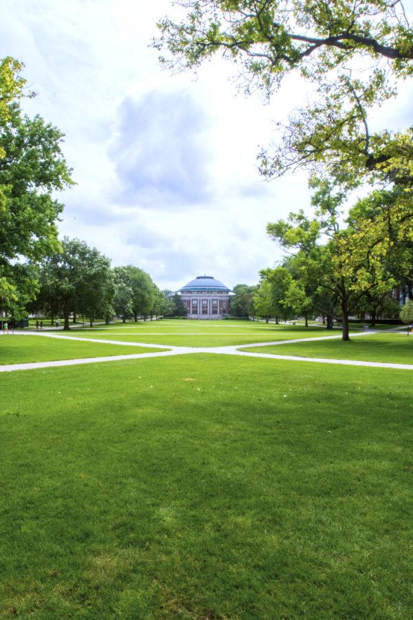 The Main Quad at the University of Illinois.