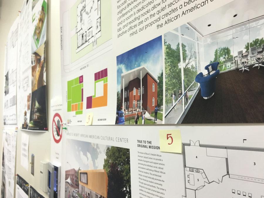 There are currently five proposed building plans on display at the Bruce D. Nesbitt African-American Cultural Center. Ideas for new features range from libraries to a radio station.