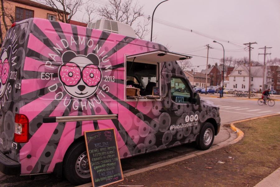 Pandamonuim Doughnuts sets up shop at Goodwin and Oregon on Tuesday, Mar. 1, 2016