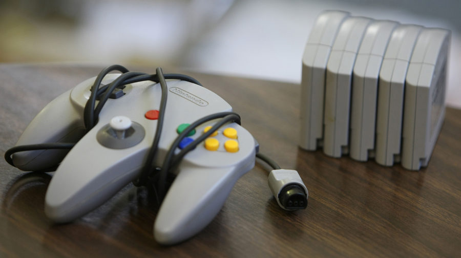 An old Nintendo 64 video game was used by some of the Seward Montessori School students during Brock Dubbels class that uses video games as a learning tool, May 11, 2009, in Minneapolis, Minnesota. (Bruce Bisping/Minneapolis Star Tribune/MCT)