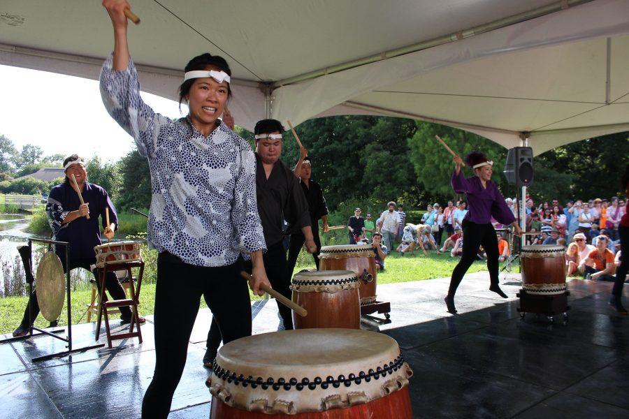 Chicago group Ho Etsu Taiko performs at Matsuri Festival at the Japan House last year. This year, the festival is occurring on Aug. 27 from 3 to 8 p.m. 