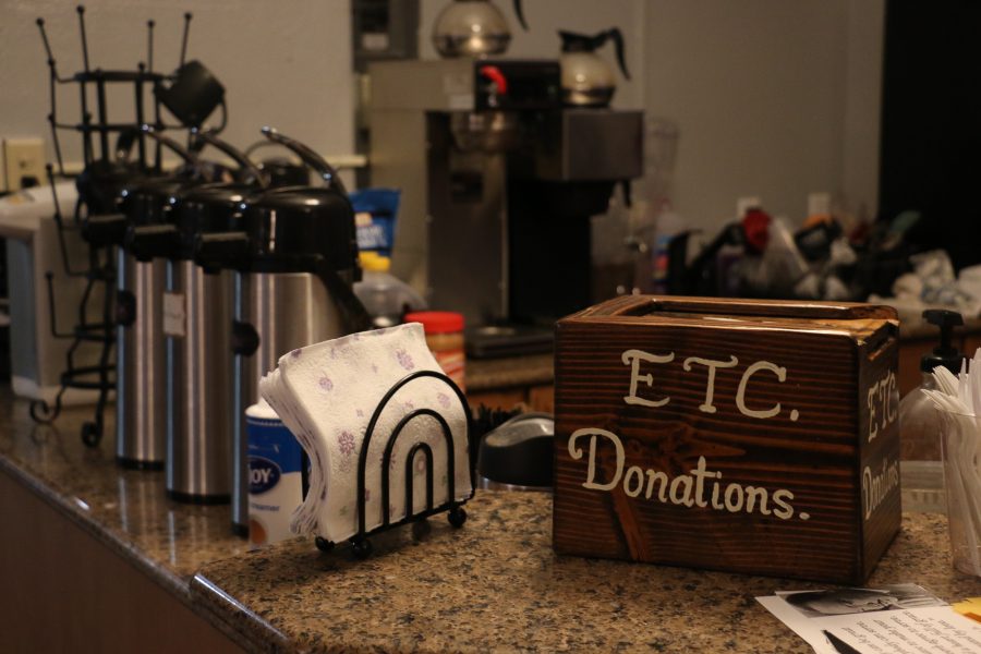 The Etc Coffeehouse donation goes to the Wesley Food Pantry which provides food for people who are in need in Champaign County on Friday, Nov 18,2016.