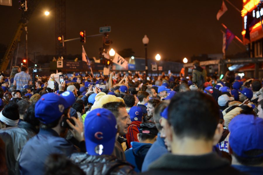 Citizens+celebrate+in+the+Wrigleyville+streets+after+the+Chicago+Cubs+win+against+the+Cleveland+Indians+in+Game+7+of+the+2016+World+Series+on+Tuesday%2C+November+2+in+Chicago.