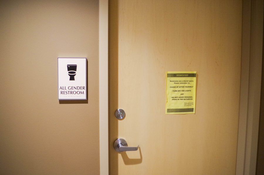 Gender-neutral bathrooms located in Wassaja Residence Hall.