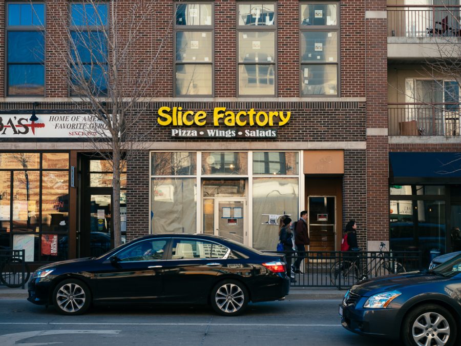 The new Slice Factory on the Green street.